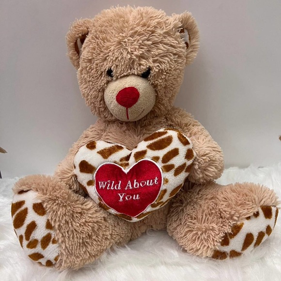 Hug & Luv WILD ABOUT YOU Valentine's Plush 15" - Picture 1 of 9